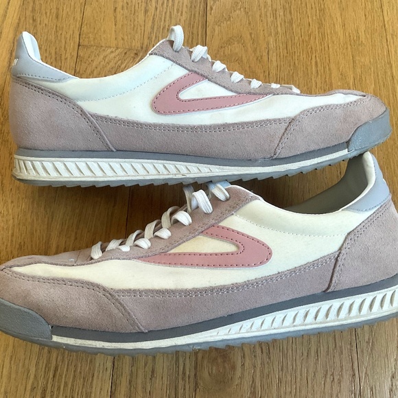 Women’s Tretorn Casual Sneakers White Blush Pink Size 9 - Picture 1 of 7